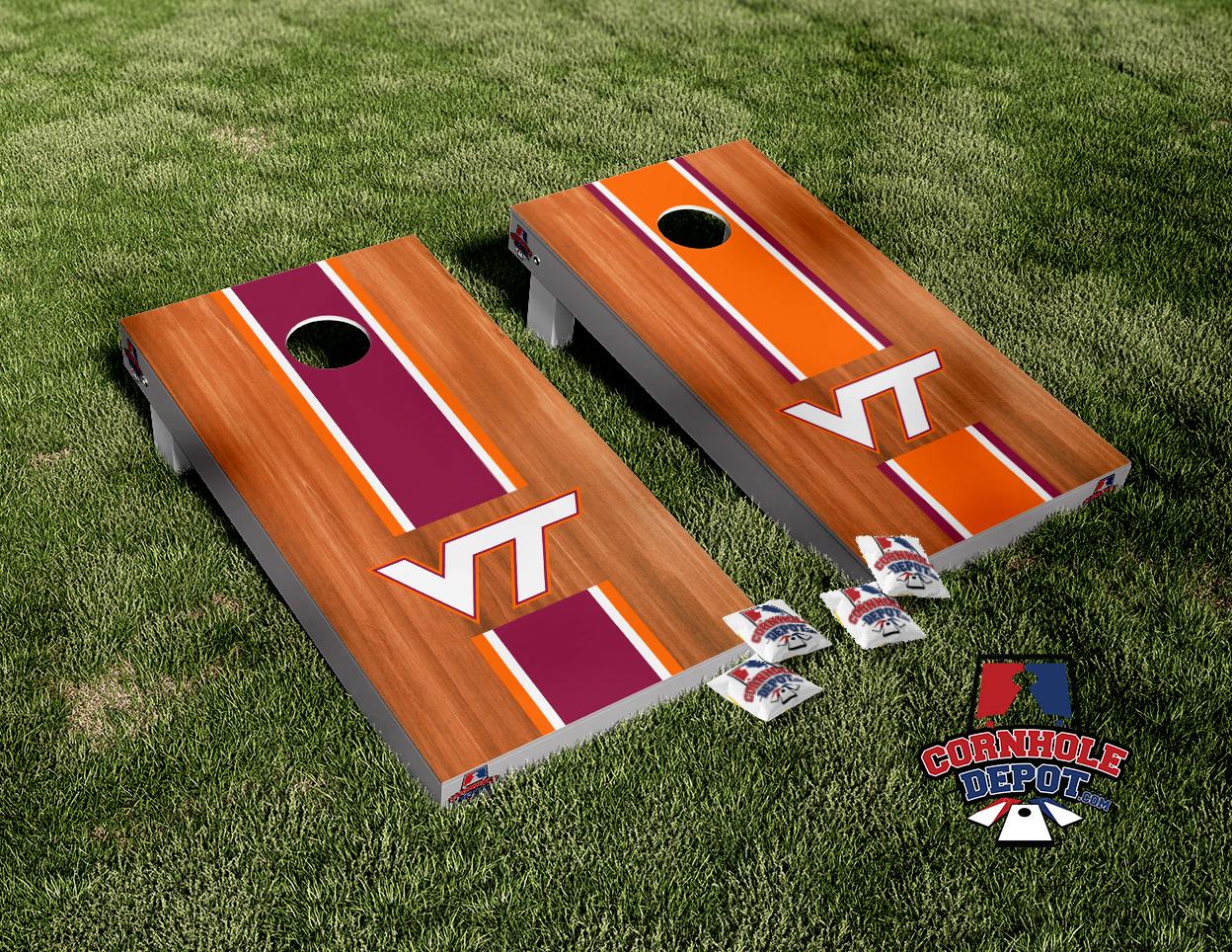 Virginia Tech Cornhole Board Vinyl Wrap Skins Laminated Sticker Decal