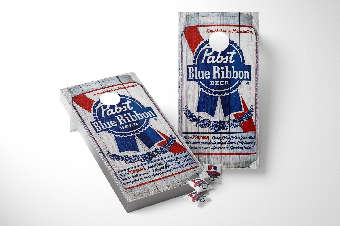 Blue Line Flag Cornhole Board Wrap LAMINATED Wrap Decal Vinyl