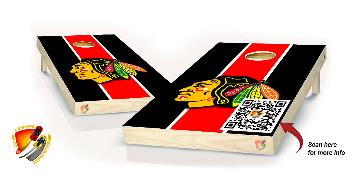 Chicago Blackhawks Cornhole Board Vinyl Wrap Laminated Sticker Set Dec – We  Print Vinyl Wraps