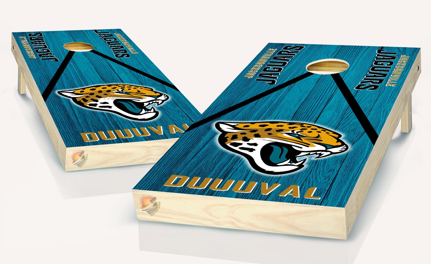 Jacksonville Jaguars Cornhole Board Vinyl Wrap Laminated Sticker Set D – We  Print Vinyl Wraps