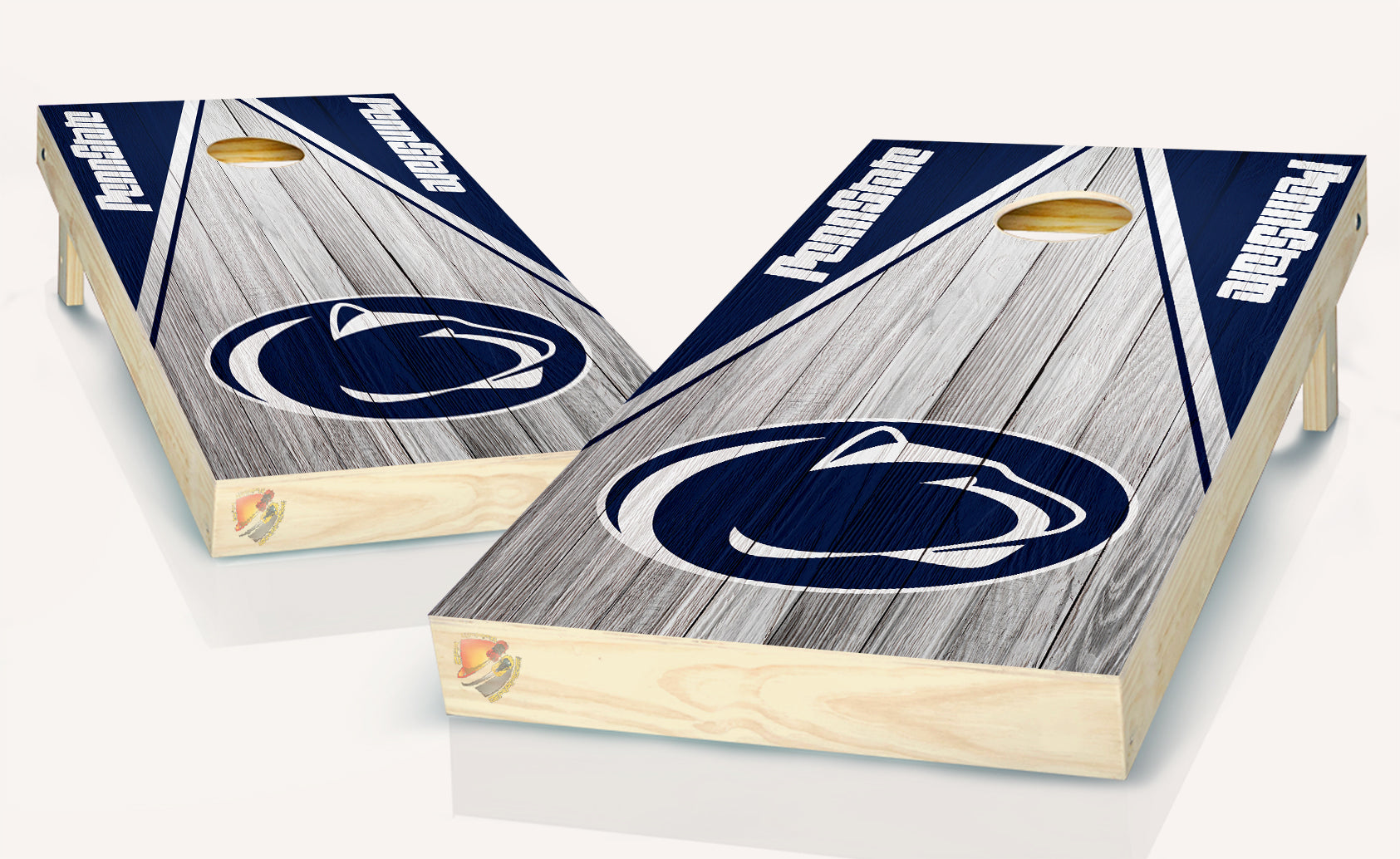 Penn State Cornhole Board Vinyl Wrap Skins Laminated Sticker Set Decal ...