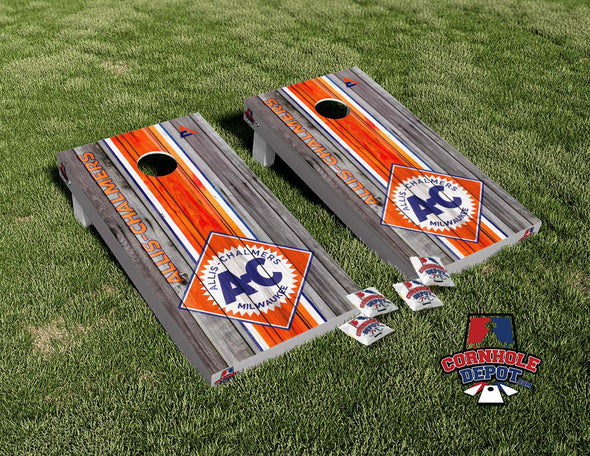 Allis Chalmers Cornhole Board Vinyl Wrap Skins Laminated Sticker Set Decal