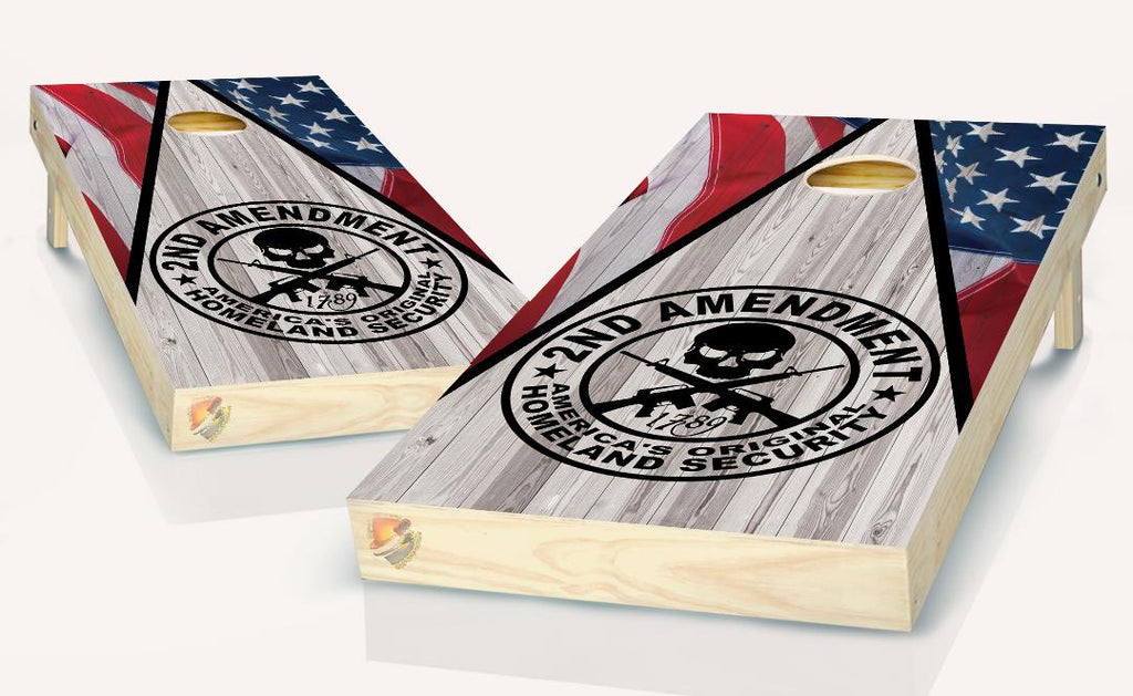 JONATHAN~ 1 WRAP ONLY BONILLA, 1 2ND AMENDMENT AND 1 PANTHERS Cornhole Board Vinyl Wrap Skins Laminated Sticker Set