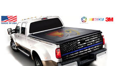 American Flag Camouflage Thin Blue Line Tailgate Wrap Vinyl Graphic Decal Sticker Trucks Campers