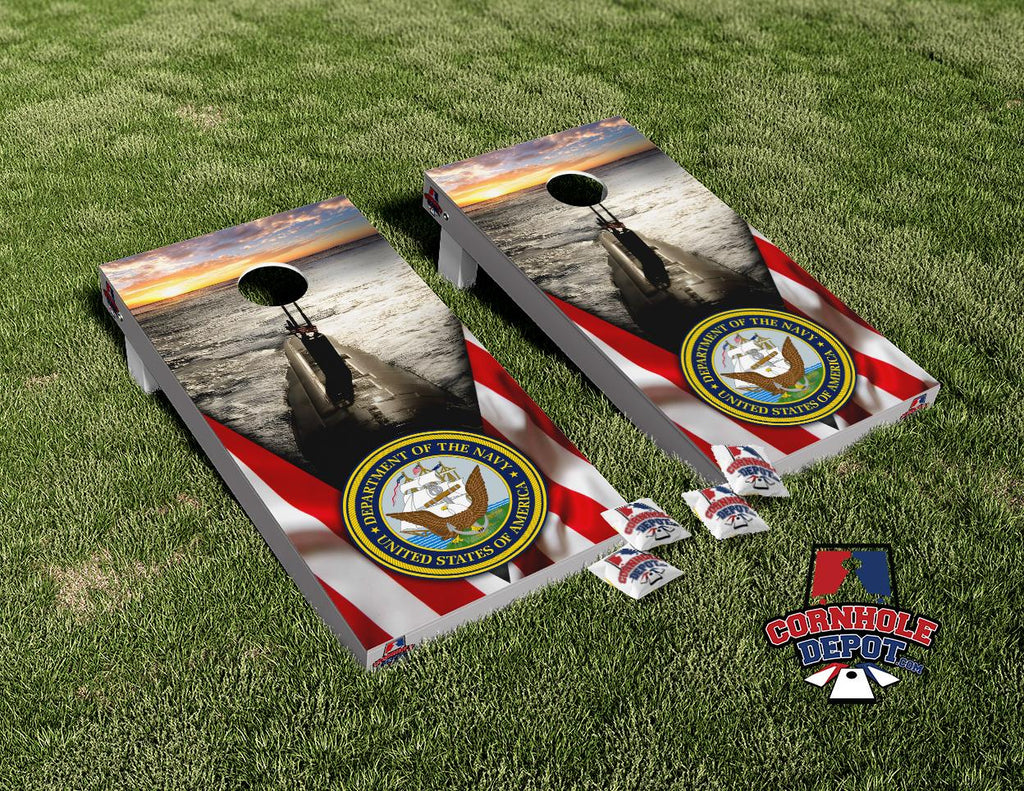 American Flag Patriotic Cornhole Board Vinyl Wrap Skins Laminated Sticker Set Decal