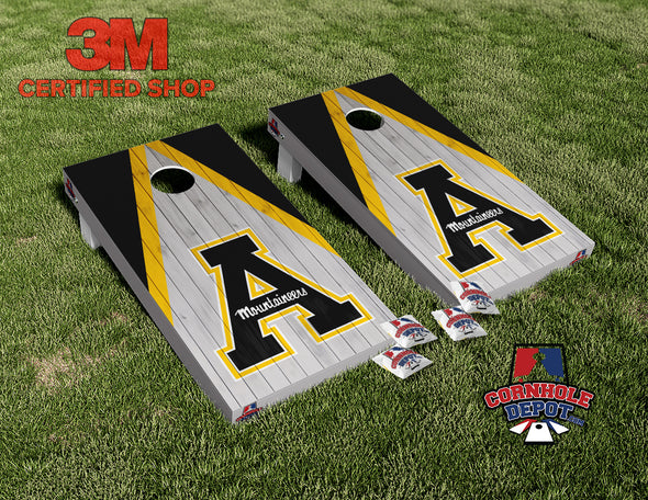 Appalachian State Mountaineers Sport Cornhole Board Vinyl Wrap Laminated Sticker Set