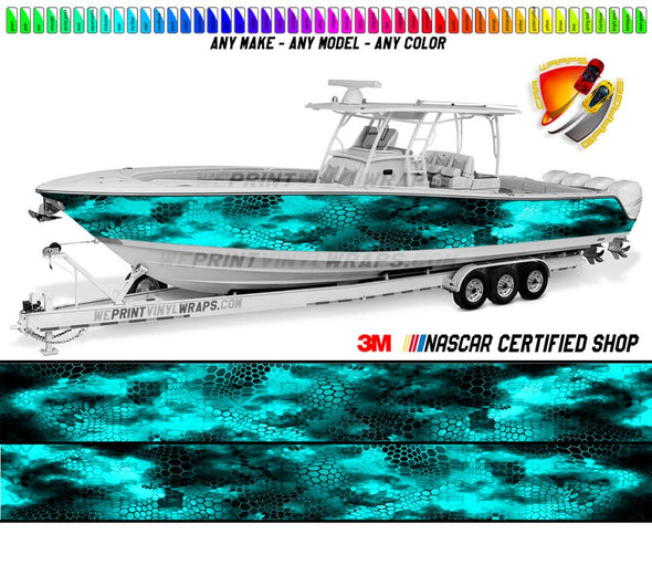 Sapphire Blue Graphic Vinyl Boat Wrap Decal Fishing Pontoon Sportsman – We  Print Vinyl Wraps