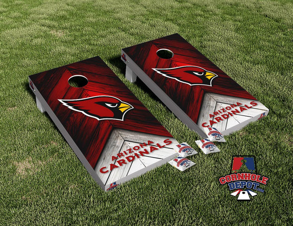 Arizona Cardinals Red Cornhole Board Vinyl Wrap Skins Laminated Sticker Set Decal