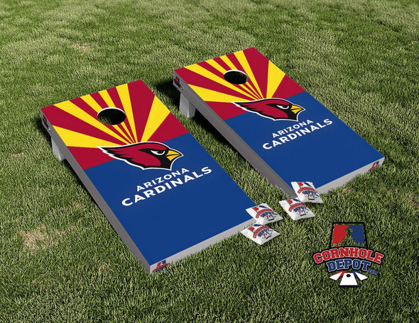Arizona Cardinals Blue Cornhole Board Vinyl Wrap Skins Laminated Sticker Set Decal