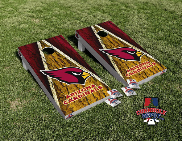 Arizona Cardinals Cornhole Board Vinyl Wrap Skins Laminated Sticker Set Decal