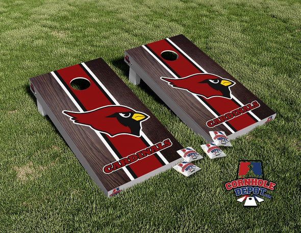 Arizona Cardinals Wood Cornhole Board Vinyl Wrap Skins Laminated Sticker Set Decal