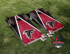 Atlanta Falcons Red Cornhole Board Vinyl Wrap Skins Laminated Sticker Set Decal