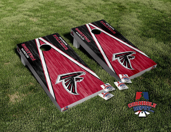 Atlanta Falcons Red Cornhole Board Vinyl Wrap Skins Laminated Sticker Set Decal