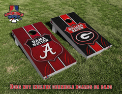 Jonathan~  3 SETS: 1 BAMA, 1 DM Properties and 1 Lake Murray Cornhole Board Vinyl Wrap Skins Laminated Sticker Set Decal