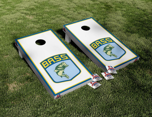 BASS Cornhole Board Vinyl Wrap Skins Laminated Sticker Set Decal