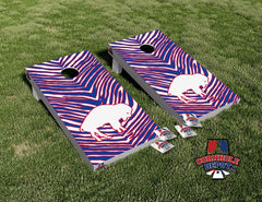 Buffalo Bills Cornhole Board Vinyl Wrap Skins Laminated Sticker Set Decal