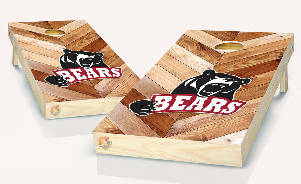Bears Football Cornhole Board Vinyl Wrap Laminated Sticker Set Decal