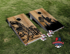 Jonathan~1 Bigfoot, 1 VT and 1 Harley and 1 Joker Cornhole Board Vinyl Wrap Skins Laminated Sticker Set Decal