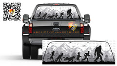 Bigfoot and Scooby Doo Rear Window  Perforated Graphic Decal Trucks Cars Camper RV