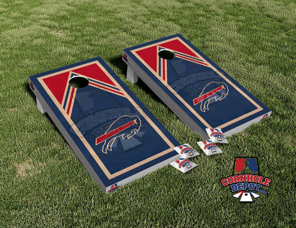 Bills Buffalo Blue Cornhole Board Vinyl Wrap Skins Laminated Sticker Set Decal