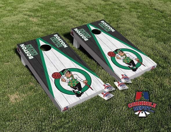 Boston Celtics Cornhole Board Vinyl Wrap Skins  Laminated Sticker Set Decal