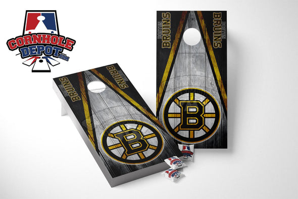 Bruins Boston Cornhole Board Vinyl Wrap Skins Laminated Sticker Set Decal