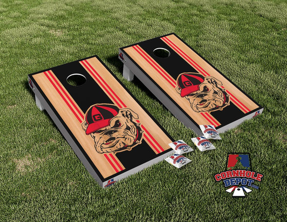 Bulldogs Cornhole Board Vinyl Wrap Skins Laminated Sticker Set  Decal