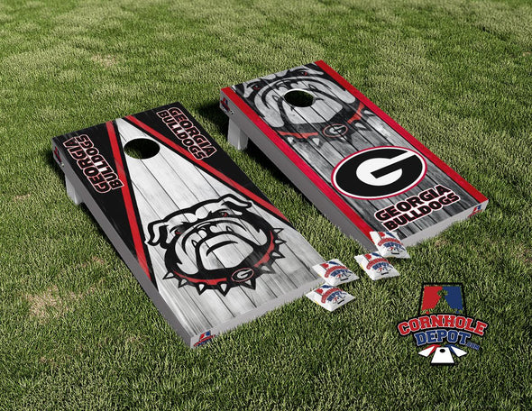 Bulldogs Georgia Bulldogs Cornhole Board Skins Vinyl Wrap Laminated Sticker Decal Set