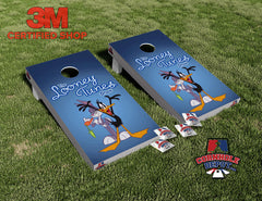 Bunny and Duck  Cornhole Board Vinyl Wrap Skins Laminated Sticker Set Decal