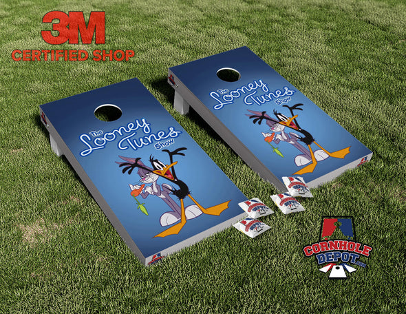 Bunny and Duck  Cornhole Board Vinyl Wrap Skins Laminated Sticker Set Decal
