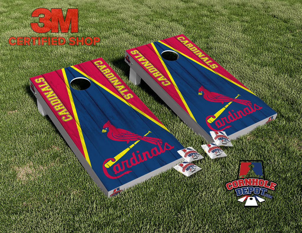 Cardinals St Louis Bird Board Cornhole Board Vinyl Wrap Skins  Laminated Sticker Set Decal
