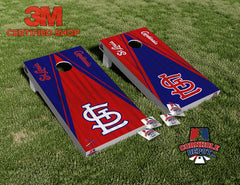 Cardinals St Louis Bird Red and Blue Board Cornhole Board Vinyl Wrap Skins  Laminated Sticker Set Decal