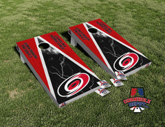 Carolina Hurricanes Carolina Lighting Cornhole Board Vinyl Wrap Skins Laminated Sticker Set Decal