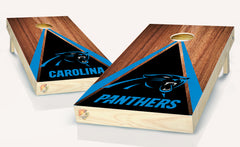 Carolina Panthers Brown Wood Cornhole Board Vinyl Wrap Skins Laminated Sticker Set Decal
