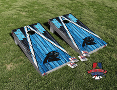 Carolina Panthers Washed Board Cornhole Board Vinyl Wrap Skins Laminated Sticker Set Decal