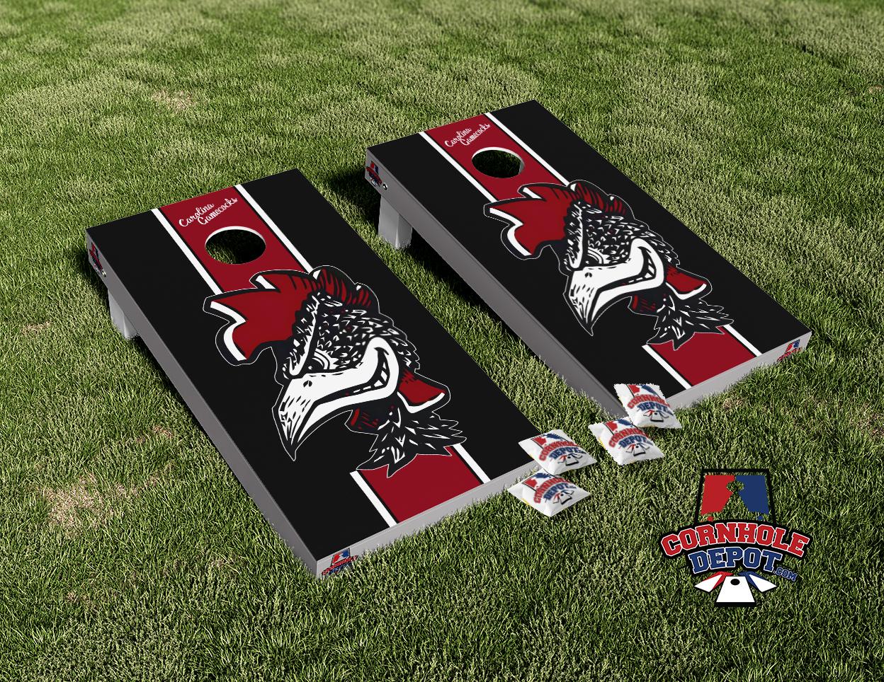 South Carolina Gamecocks Rooster Cornhole Board Vinyl Wrap Skins Lamin ...