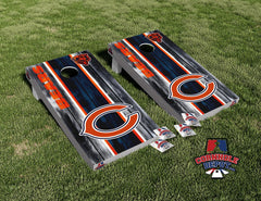 Chicago Bears Washed Cornhole Board Vinyl Wrap Skins Laminated Sticker Set Decal
