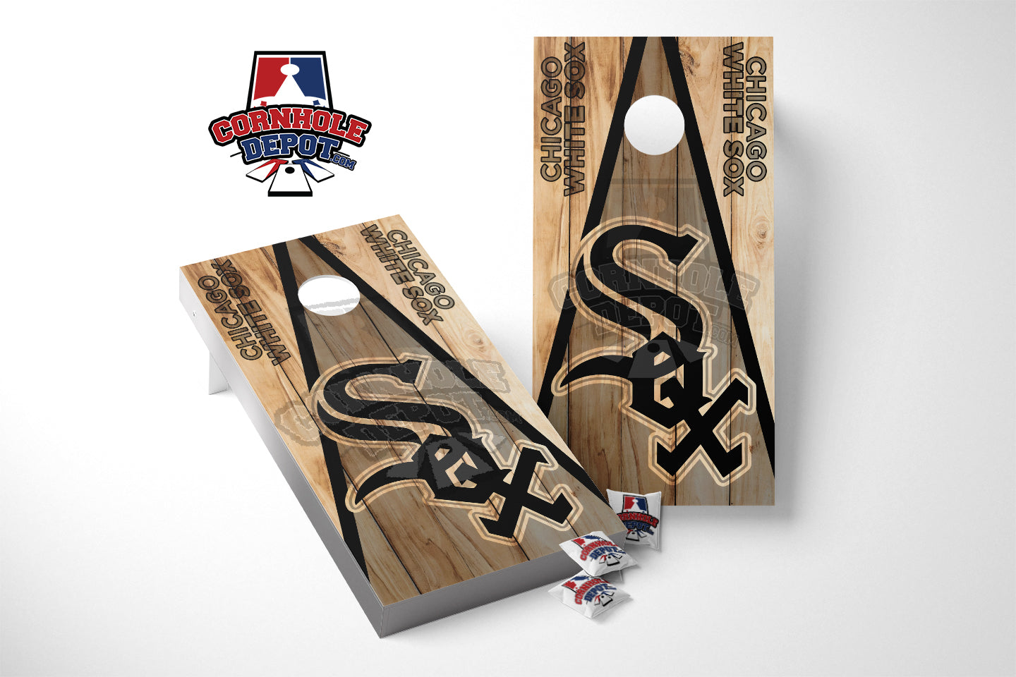 Chicago White Sox Cornhole Board Vinyl Wrap Skins Laminated Sticker Se ...