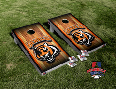 Cincinnati Bengals Tigers Cornhole Board Vinyl Wrap Skins Laminated Sticker Set Decal