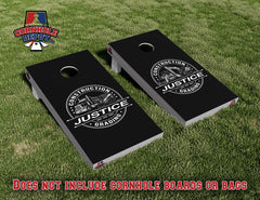 JONATHAN ~ Cornhole Board Vinyl Wrap Laminated Sticker Set Decal