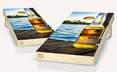 Corona Light Beer Cornhole Board Vinyl Wrap Skins Laminated Sticker Decal Set