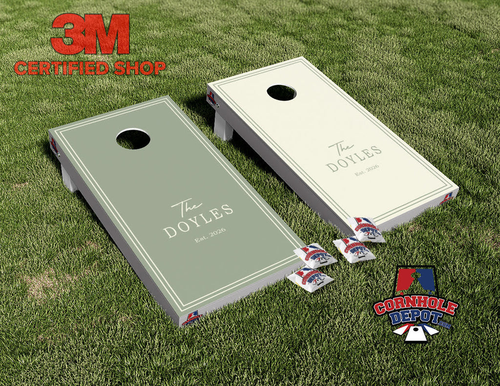 Jonathan~ 1 The Doyles, 1 Joshua, 1 BBH, 1 NZ, 1 FURRS Cornhole Board Vinyl Wrap Skins Laminated Sticker Set Decal
