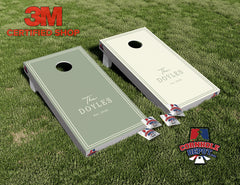 Jonathan~ 1 The Doyles, 1 Joshua, 1 BBH, 1 NZ, 1 FURRS Cornhole Board Vinyl Wrap Skins Laminated Sticker Set Decal