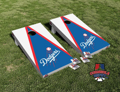 Dodgers Los Angeles Cornhole Board Vinyl Wrap Skins Laminated Sticker Set Decal