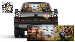 Deer Mallard Duck Turkey Hunting Fishing Rear Window Tint Perforated Vinyl Graphic Decal Sticker Cars Campers Trucks