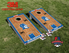 Duke Blue Devils Court Cornhole Board Vinyl Wrap Skins Laminated Sticker Decal Set