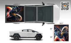 American Flag Eagle Wrap Vinyl Graphic Decal Sticker For Cybertruck ****SIZE 29.5" X56.5"*******