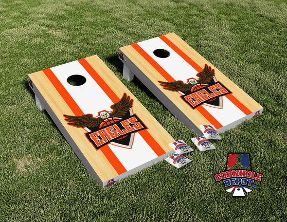 Eagles NBA Cornhole Board Vinyl Wrap Skins Laminated Sticker Set Decal