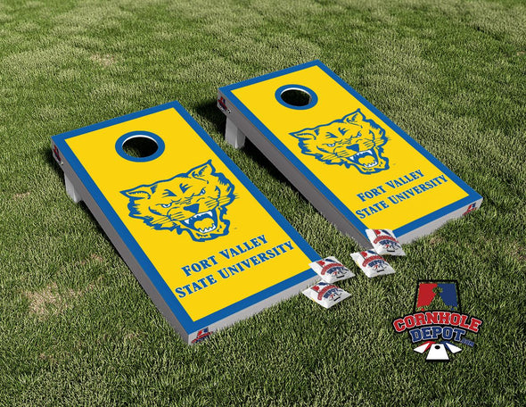 Fort Valley Cornhole Board Vinyl Wrap Skins Laminated Sticker Set Decal