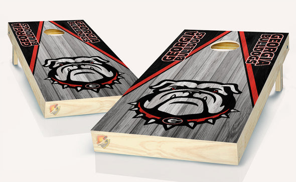 1 Georgia Bulldogs and 1 Rattlers Cornhole Board Vinyl Wrap Skins Laminated Sticker Set